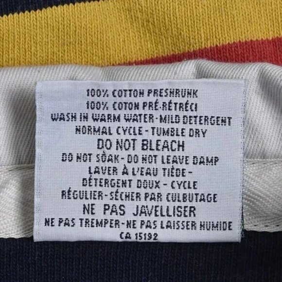 Barbarian Queens University Striped Rugby  Shirt Long Sleeve Polo Size XS - Picture 7 of 10